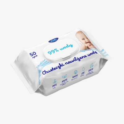 Luli chusteczki dla dzieci nawilżane w 99% wodą – 50 sztuk.