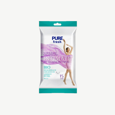 Pure Fresh Intimate nawilżane chusteczki do higieny intymnej 15