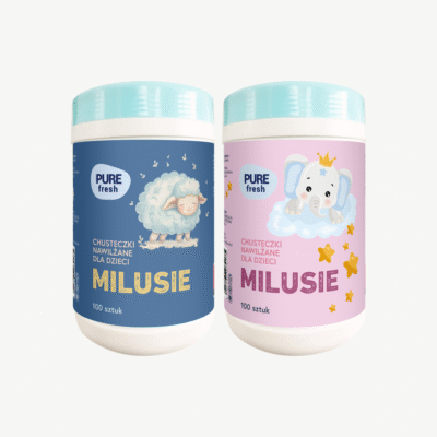 Chusteczki nawilżane odświeżające dla dzieci Pure Fresh 100 sztuk